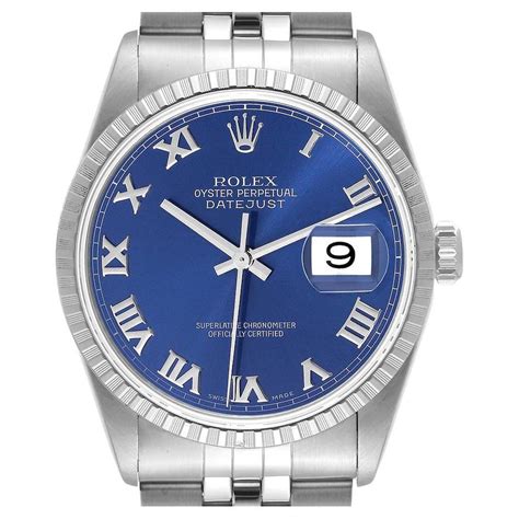 rolex mit blauem zifferblatt|rolex oyster steel.